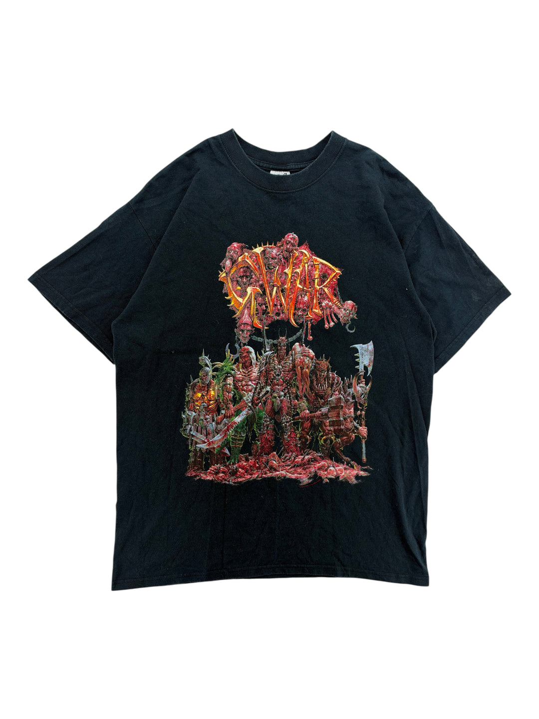 Exile Vintage black 2000s GWAR Blood Drive tour graphic t-shirt with detailed band illustration