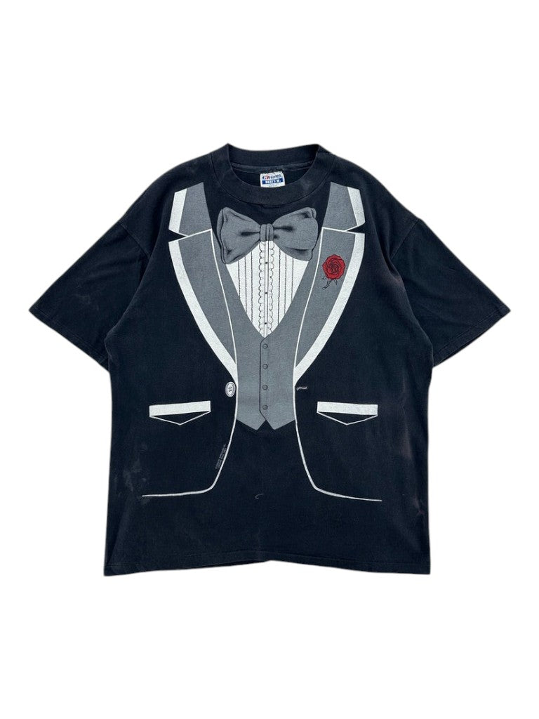 1980 Hanes Tuxedo Graphic T-shirt