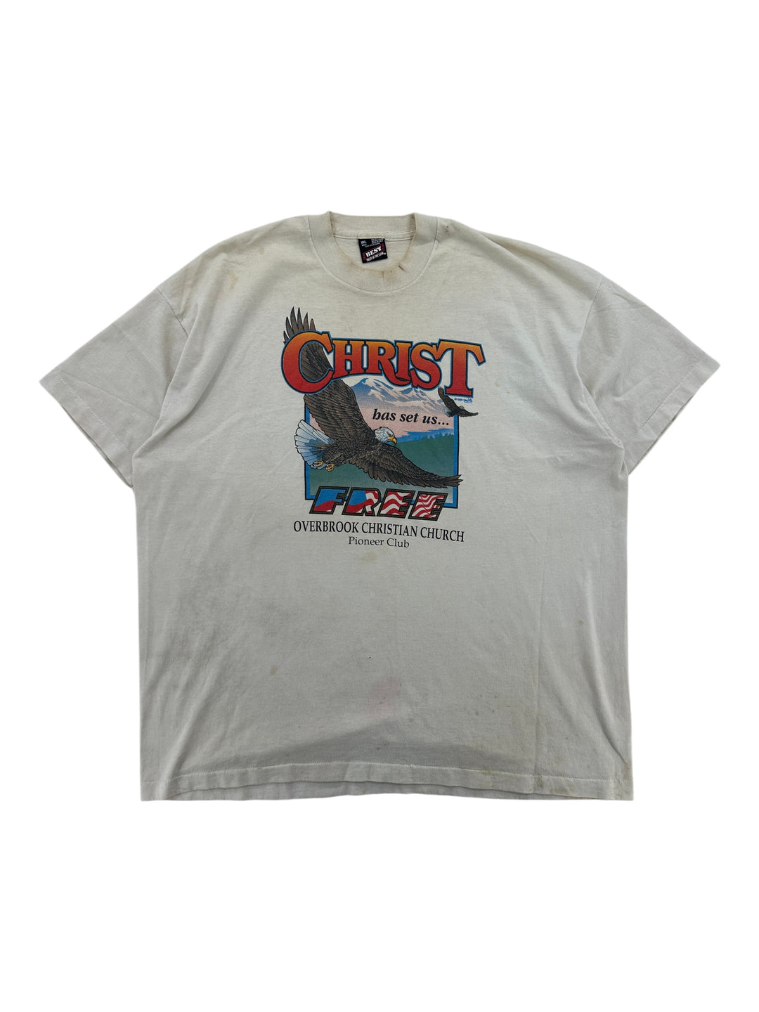 1990s "Christ Has Set Us Free" Jesus T-shirt