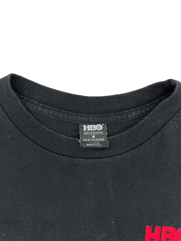 Exile Vintage black 1990s The Sopranos sleeveless t-shirt with HBO Exclusive Merchandise tag, size XL