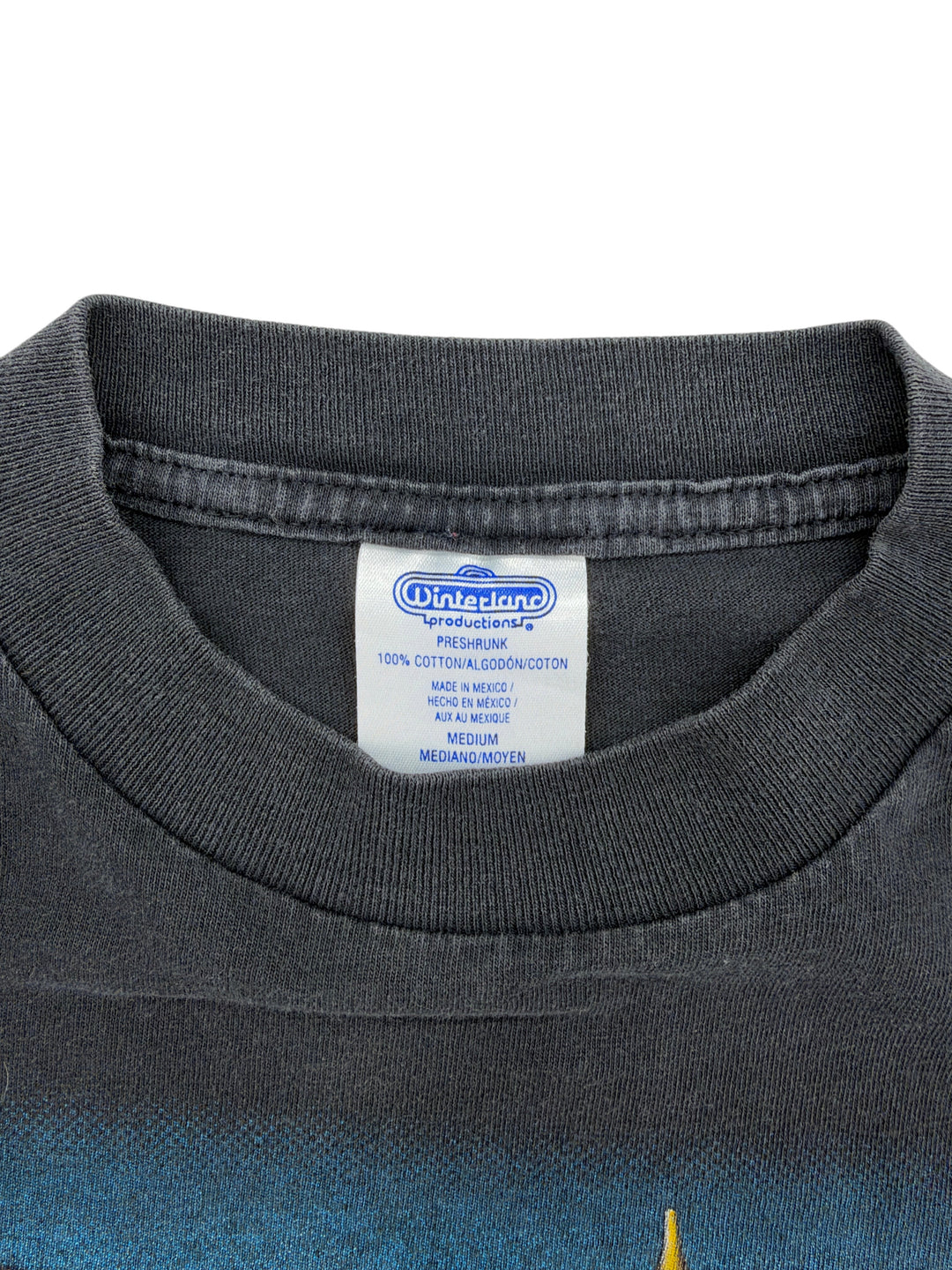 Exile Vintage 1990s Jimi Hendrix South Saturn Delta t-shirt black cotton crew neck with Winterland tag