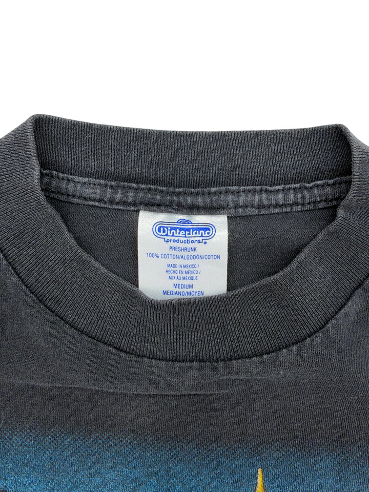 Exile Vintage 1990s Jimi Hendrix South Saturn Delta t-shirt black cotton crew neck with Winterland tag