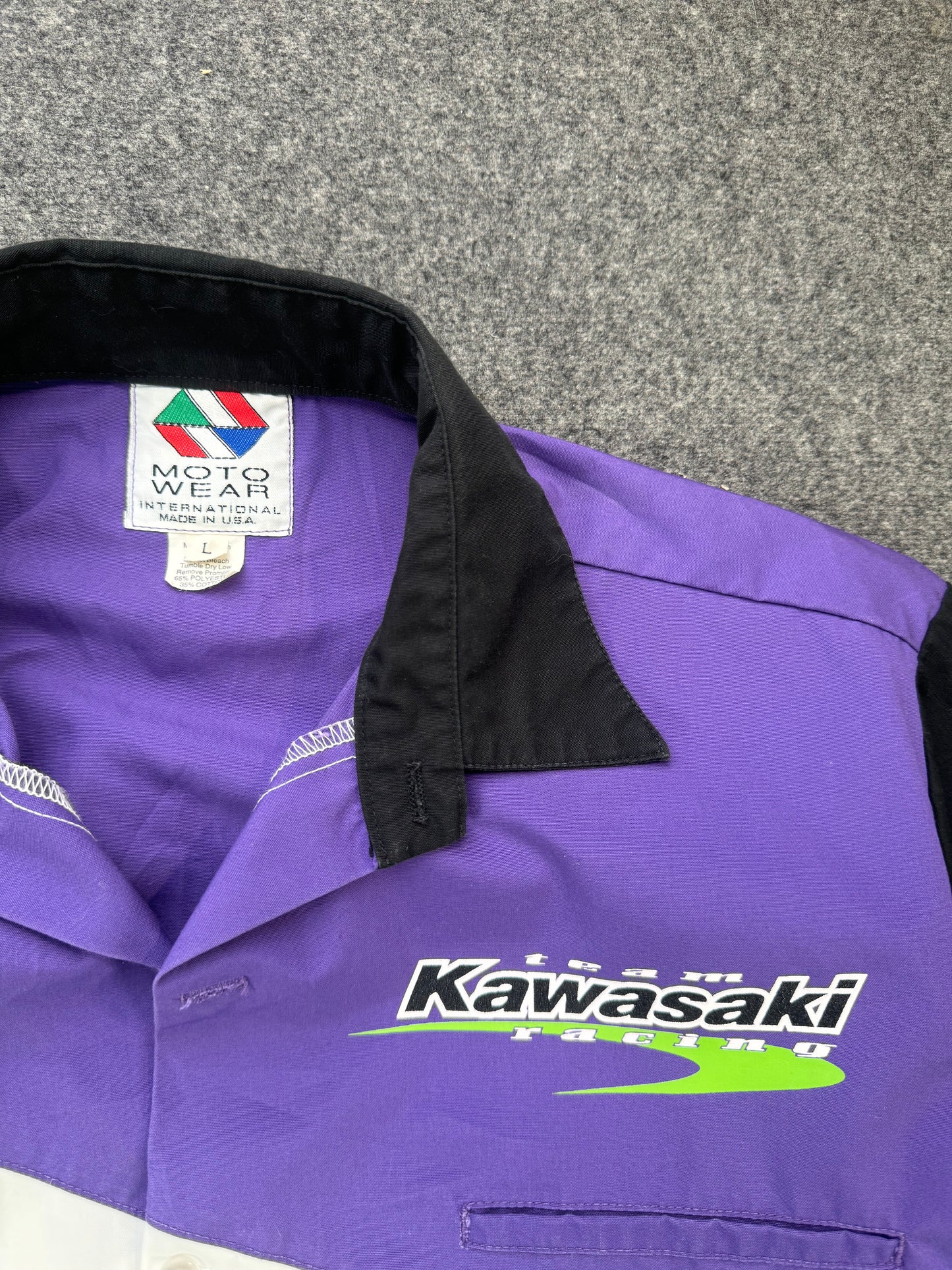 1990s/2000s - Kawasaki Racing Short Sleeve Shirt