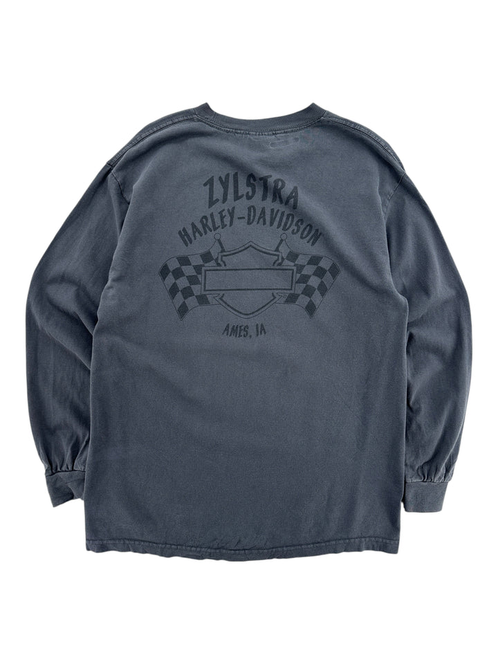 2010 Harley Davidson The Call Of The Wild Wolf Longsleeve shirt