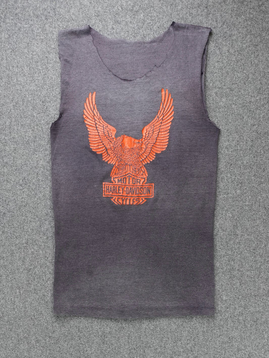 1970s/80s - Harley Davidson Cut Off T-Shirt