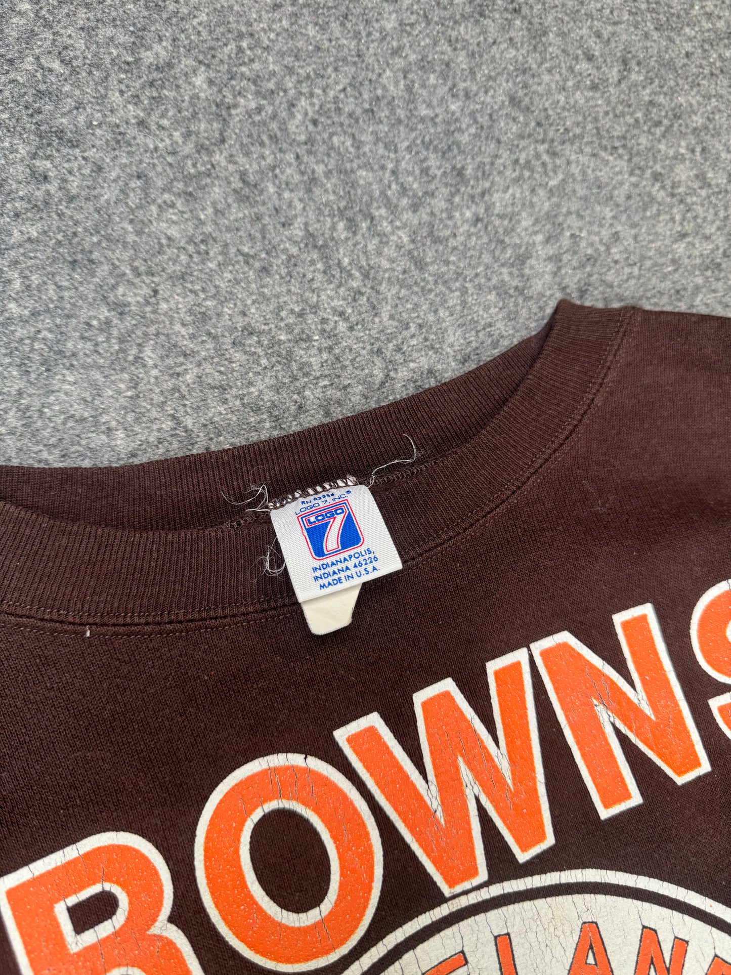 1990s - Cleveland Browns Logo 7 Crewneck