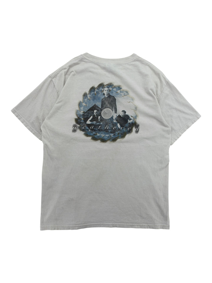Exile Vintage 2001 Creed Weathered band t-shirt in off-white with graphic print on the back