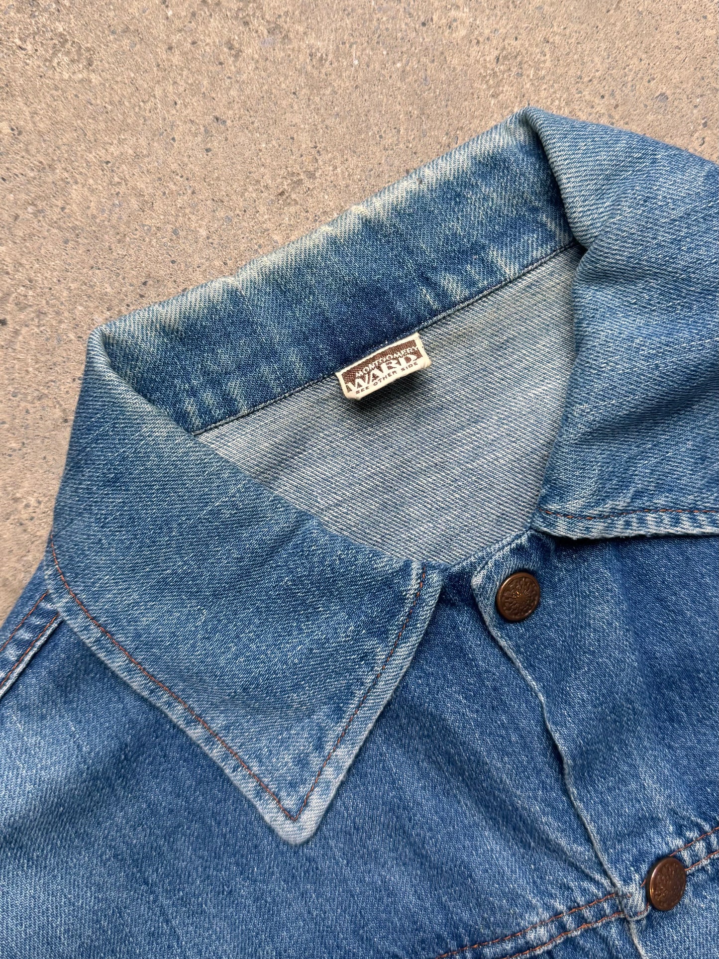 1970S -  WARDS DENIM TRUCKER JACKET