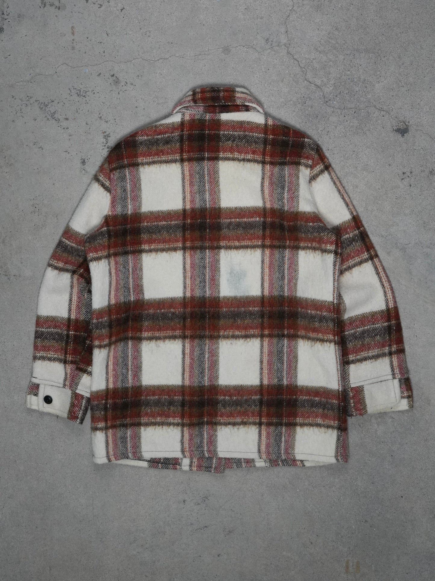 1960S - WOMENS PLAID WOOL JACKET