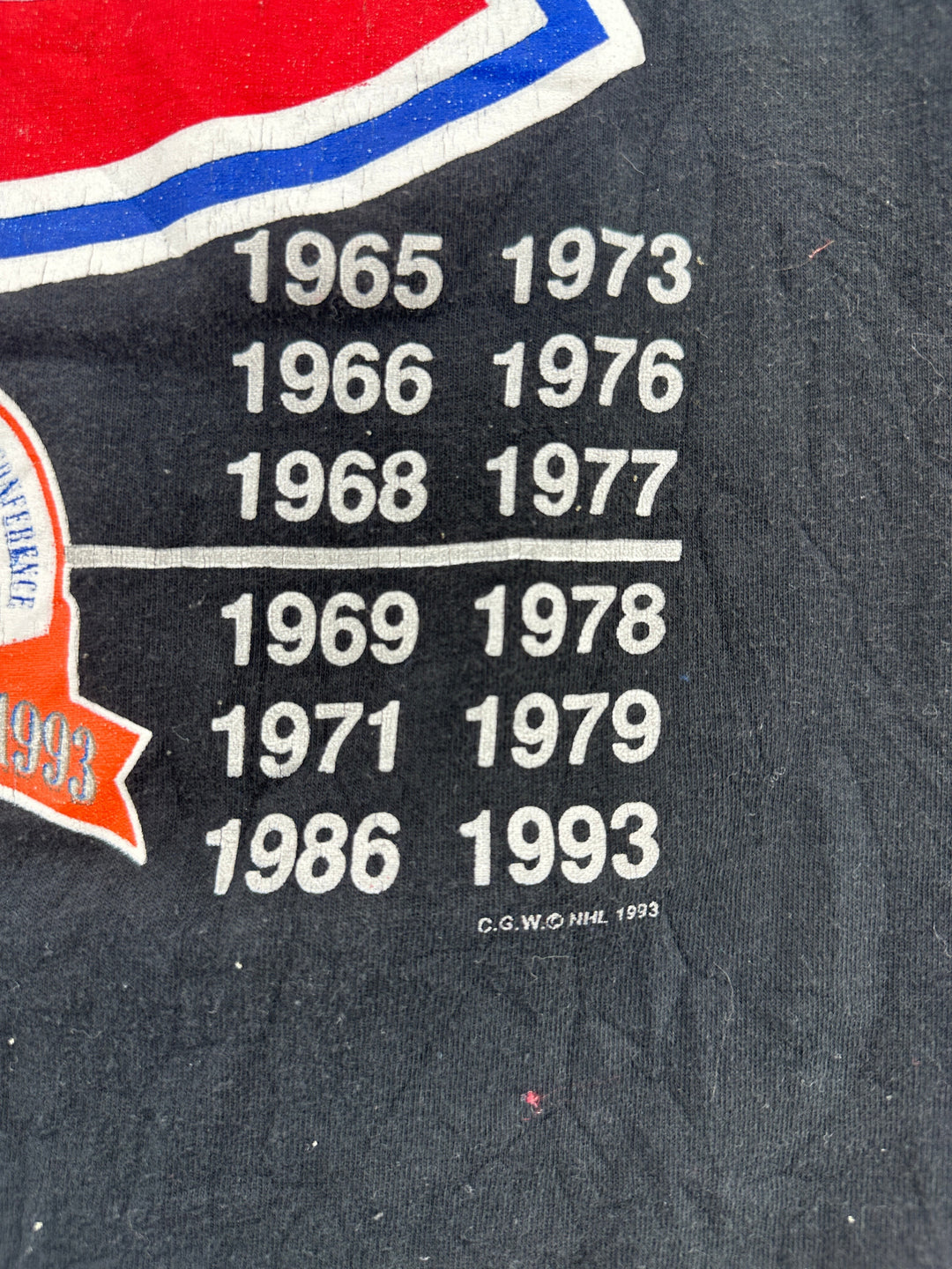 1990s Montreal Canadiens Stanley Cup Champions T-shirt