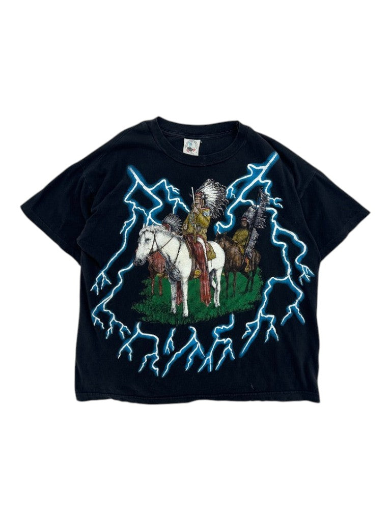 1990s American Thunder Native American T-shirt