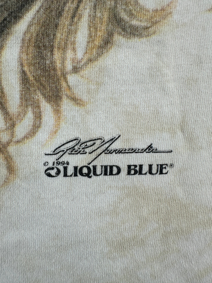 1990s Liquid Blue AOP Lion T-shirt
