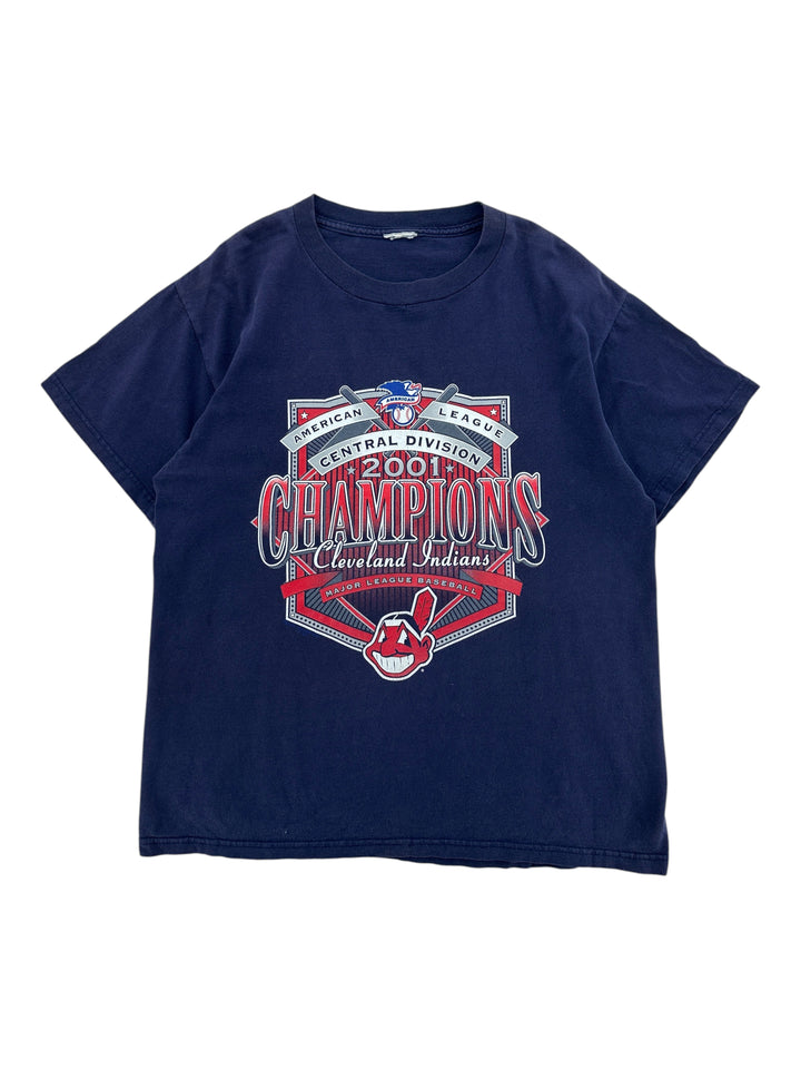 2001 MLB Cleveland Indians Champions T-shirt