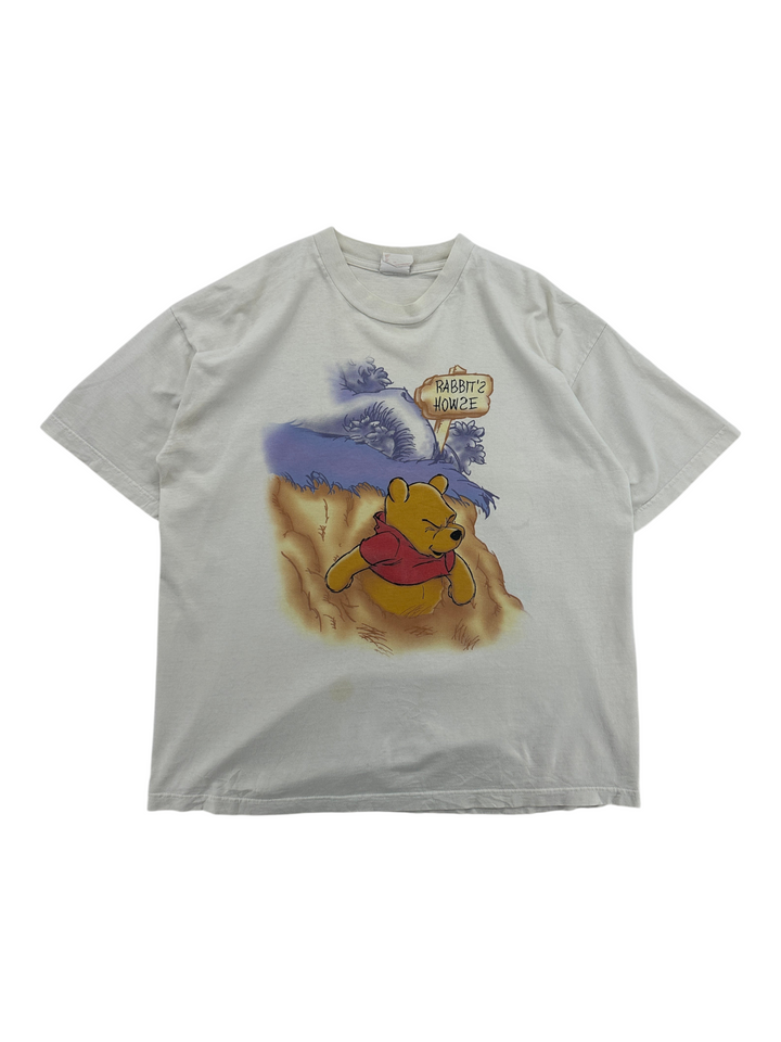 Exile Vintage 1990s Winnie The Pooh graphic t-shirt in off-white cotton with Rabbit&