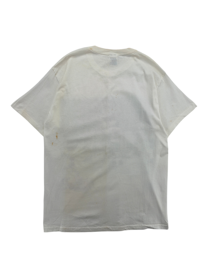 Exile Vintage white 1990s Paul Henderson hockey graphic t-shirt with vintage wear and light staining