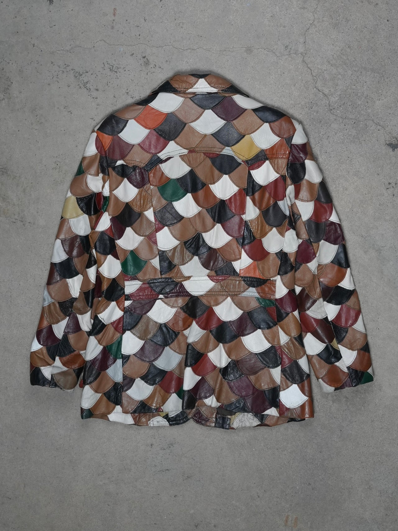 1970S - PATCHWORK LEATHER JACKET