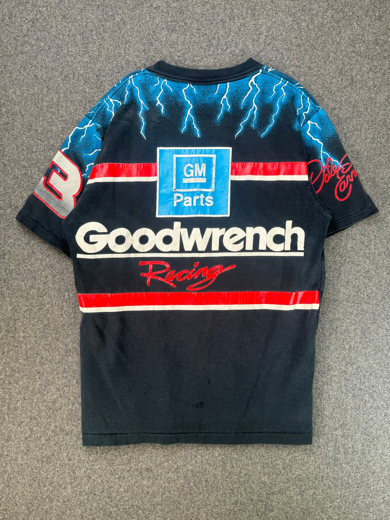 Vintage 1990s | NASCAR The Black Knight Dale Earnhardt AOP T-Shirt