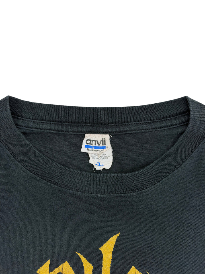 Exile Vintage black 2008 Nile Annihilation Tour t-shirt with Anvil tag, size XL.