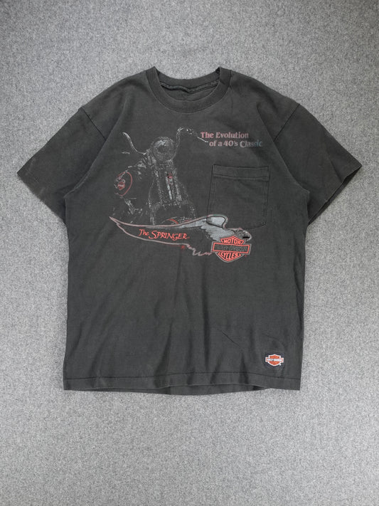 1990s - Harley Davidson "The Evolution Of A 40s Classic" T-Shirt