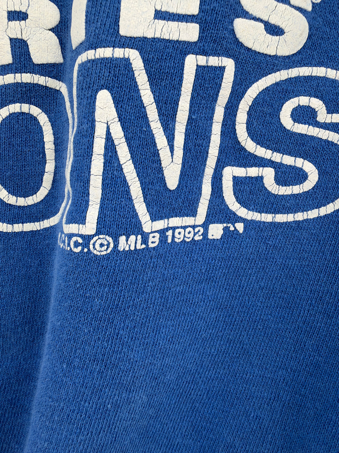 Exile Vintage 1992 Toronto Blue Jays World Series Champions crewneck sweatshirt with distressed white graphic print