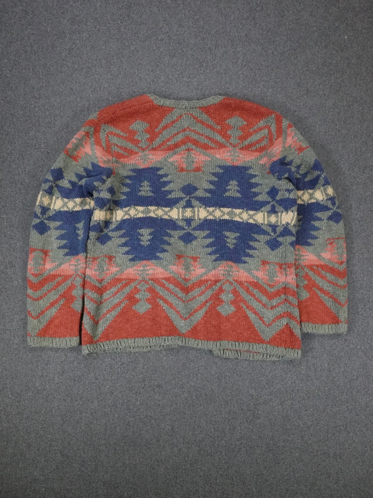 2000s - Lauren Ralph Lauren Southwestern Style Knit Sweater
