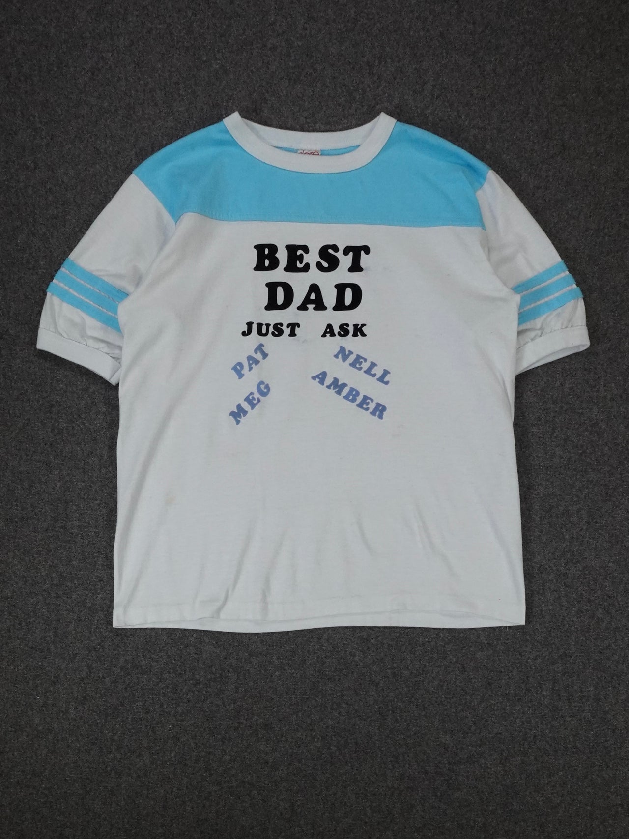 Vintage 1980s - "Best Dad" Ringer T-Shirt