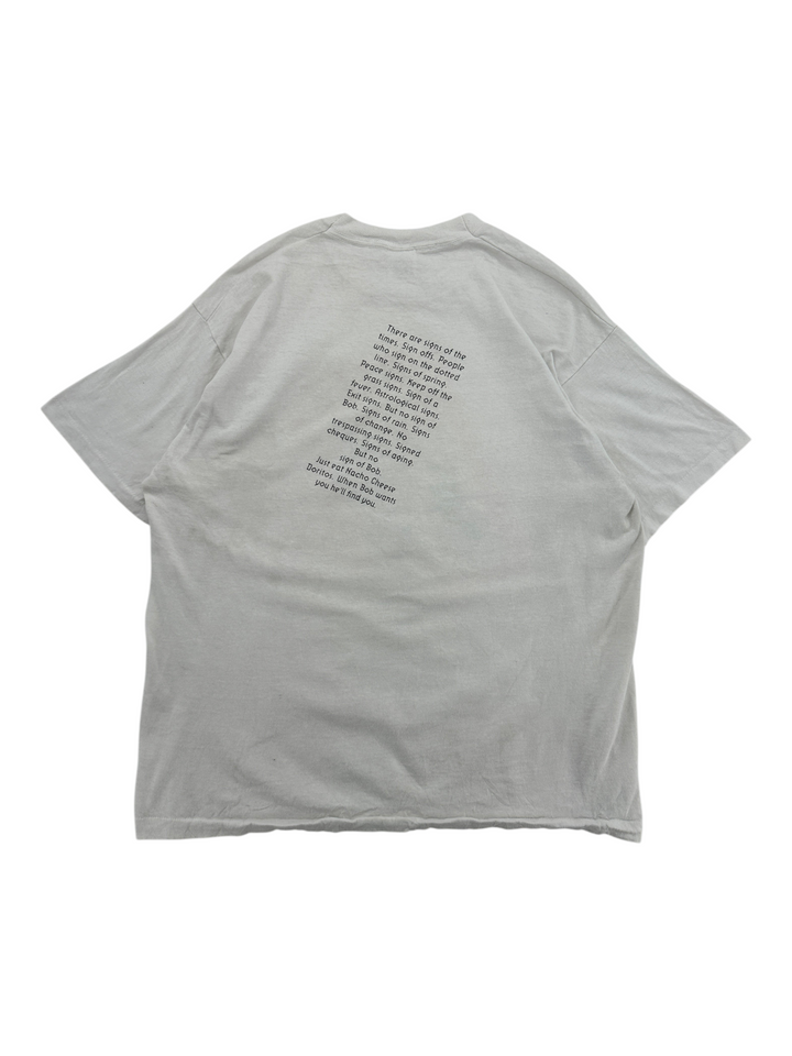 Exile Vintage 1990s white Doritos promo t-shirt with black text on the back, size XL.