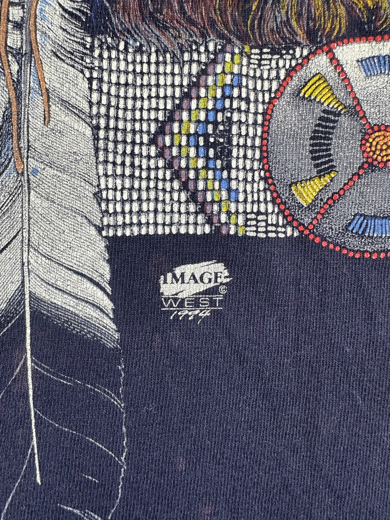 1990s Wolf in Glacier National Park Montana T-shirt
