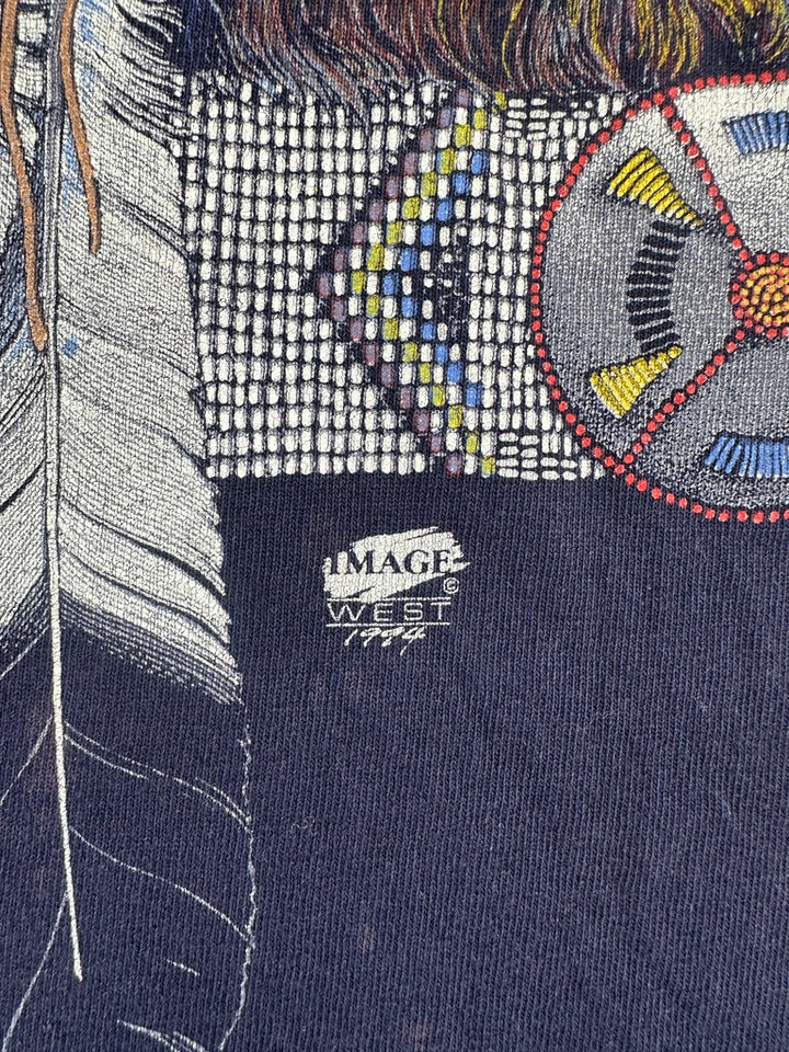 1990s Wolf in Glacier National Park Montana T-shirt