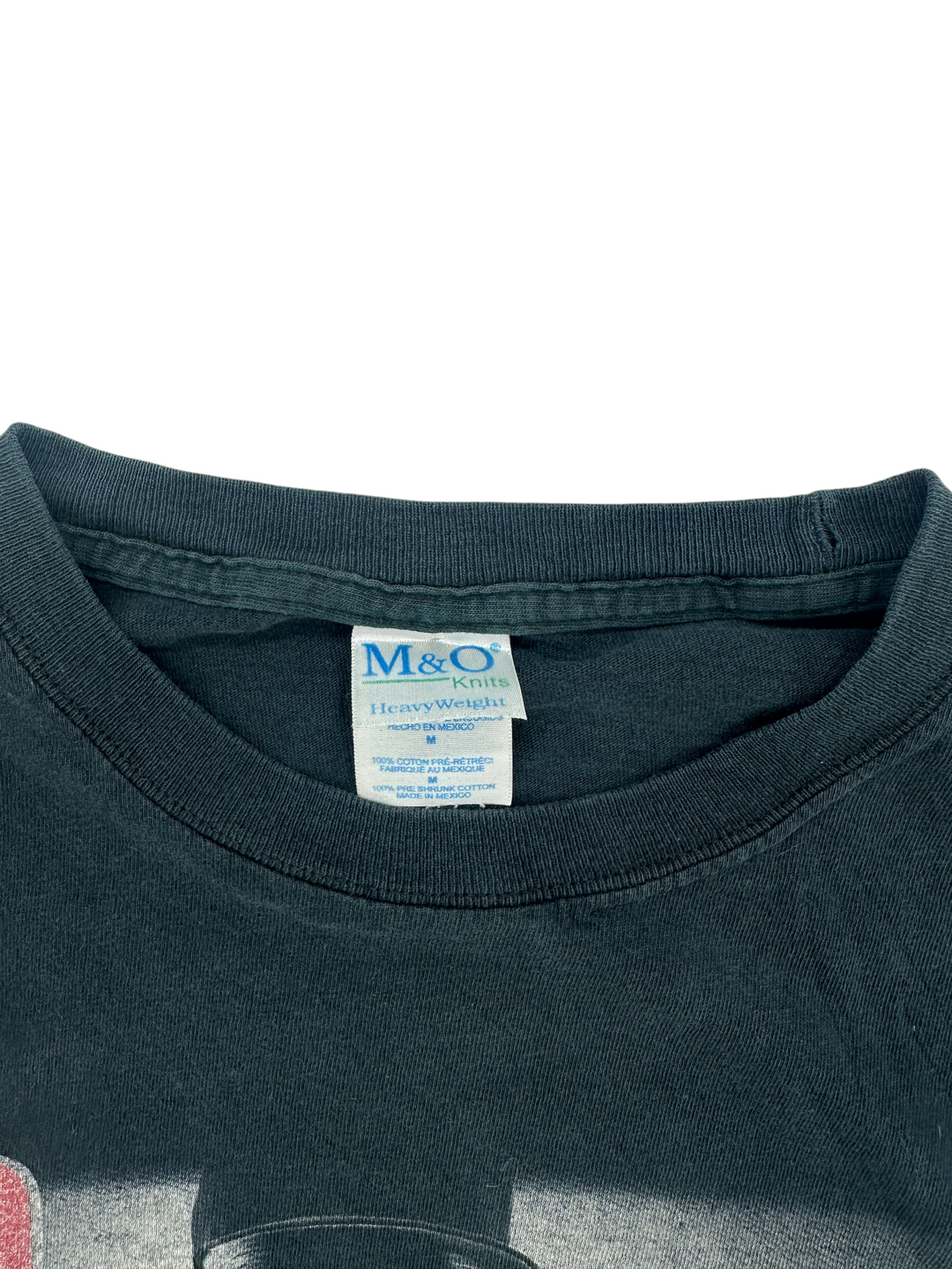 Exile Vintage black 2003 50 Cent Get Rich Or Die Tryin t-shirt neck label and M&amp;O Knits tag