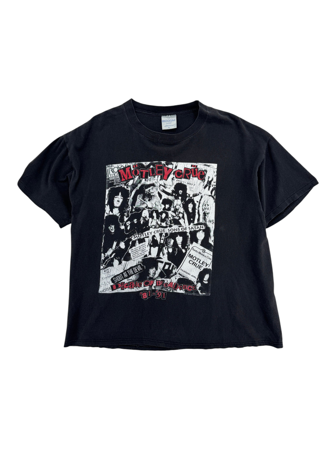 1990s Motley Crue Decade Of Decadence T-shirt