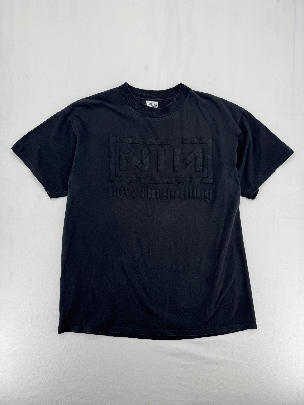 Vintage Nine Inch Nails “Now I'm Nothing” Bubble Print T-shirt