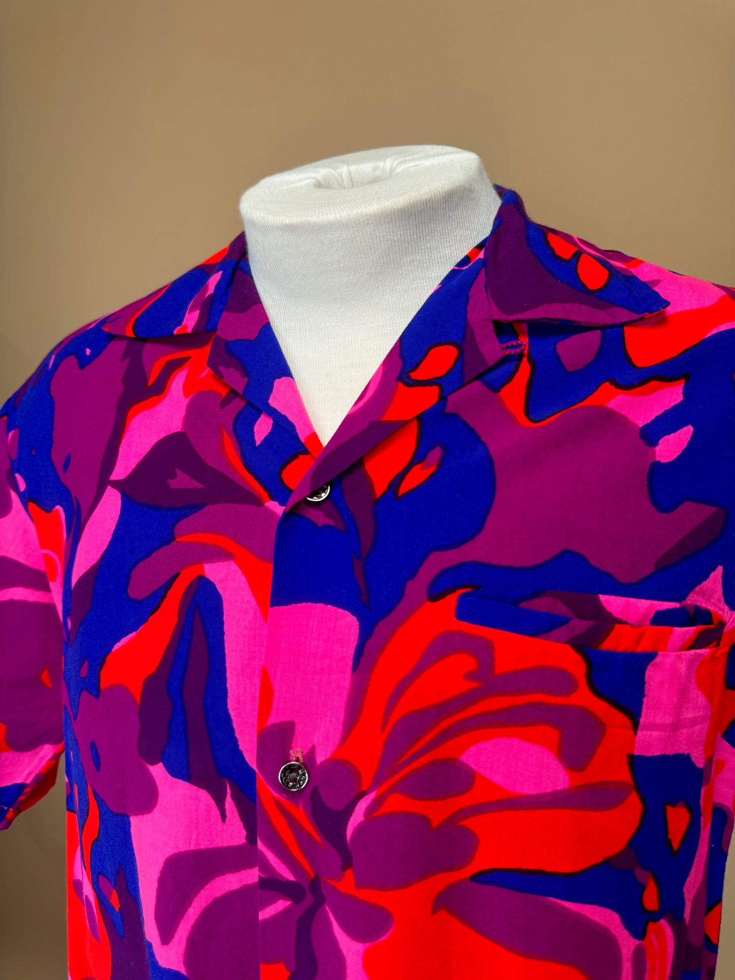 Vintage 1960s - Island Casuals Bright Multi Color Hawaiian Shirt  Shirt