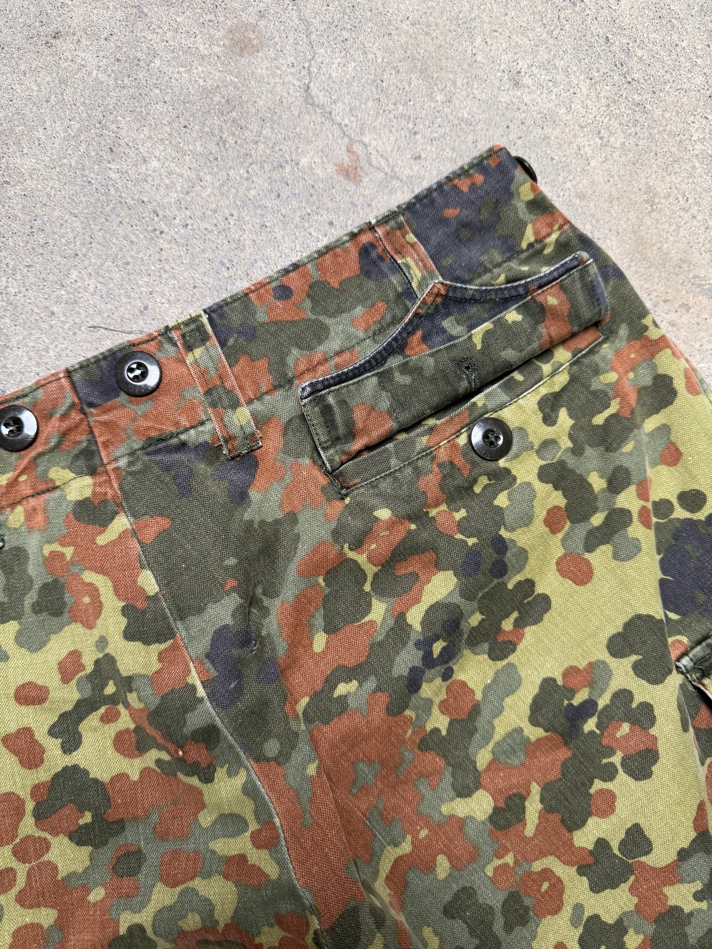 1980S - GERMAN ARMY FLECKTARN CAMO FIELD PANTS