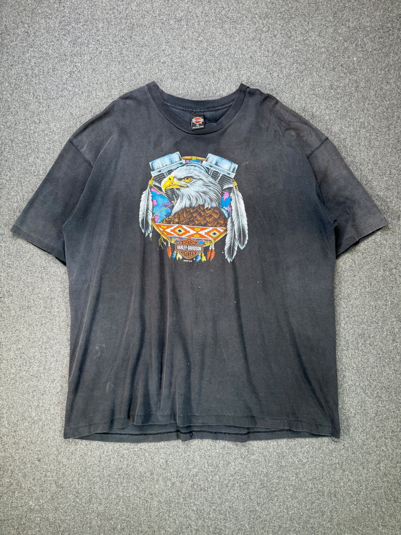 1990s - Harley Davidson Victoria BC Canada Biker T-Shirt