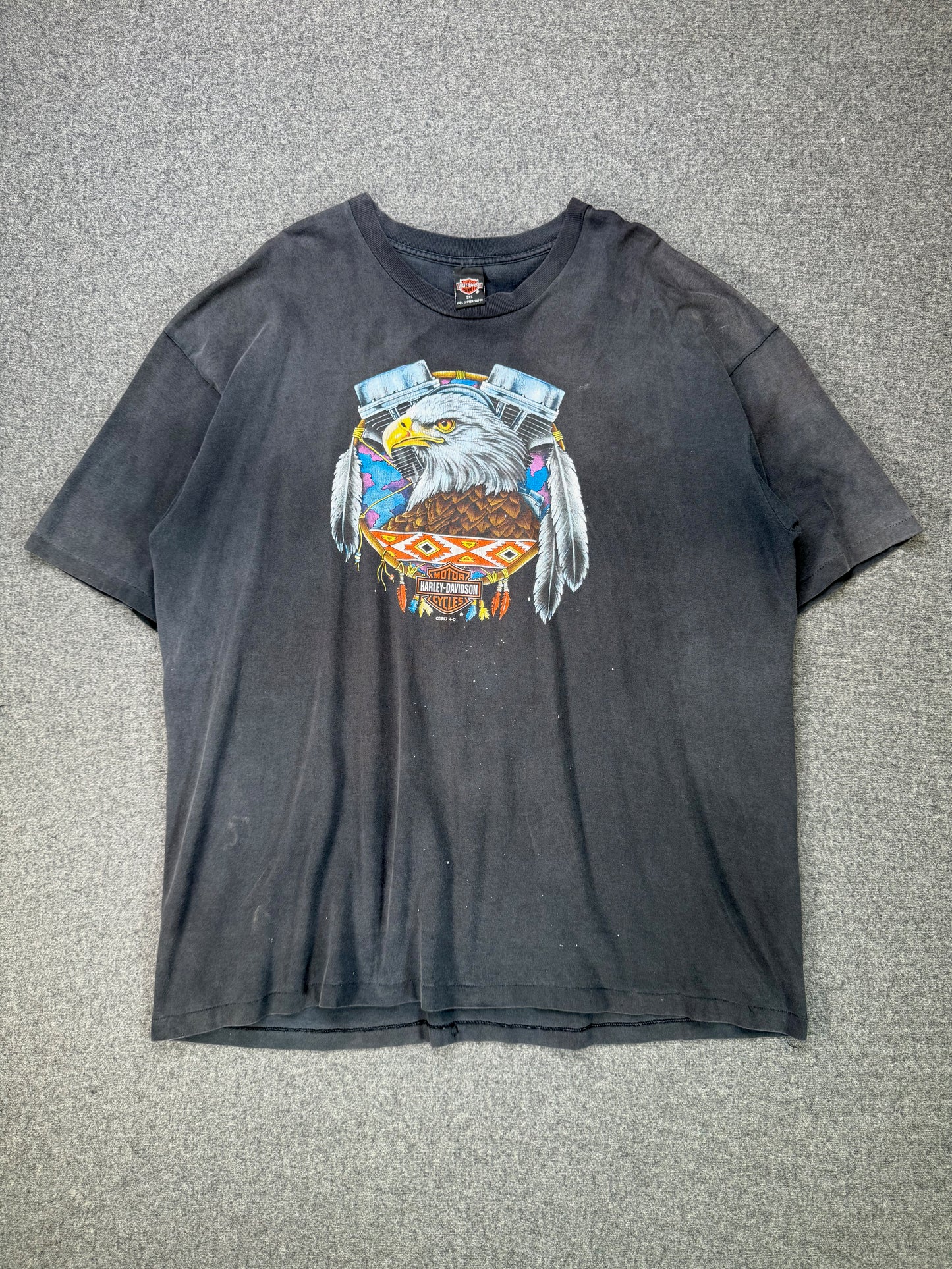 1990s - Harley Davidson Victoria BC Canada Biker T-Shirt