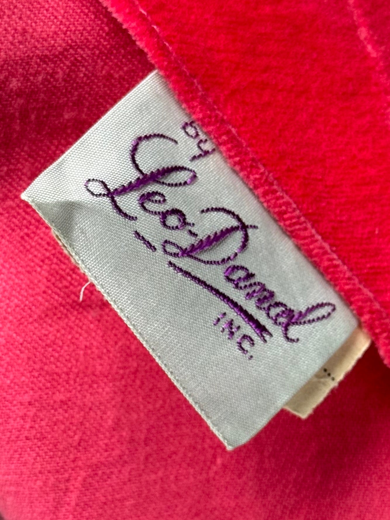 Vintage 1960s | Hot Pink Velvet Cocktail Dress