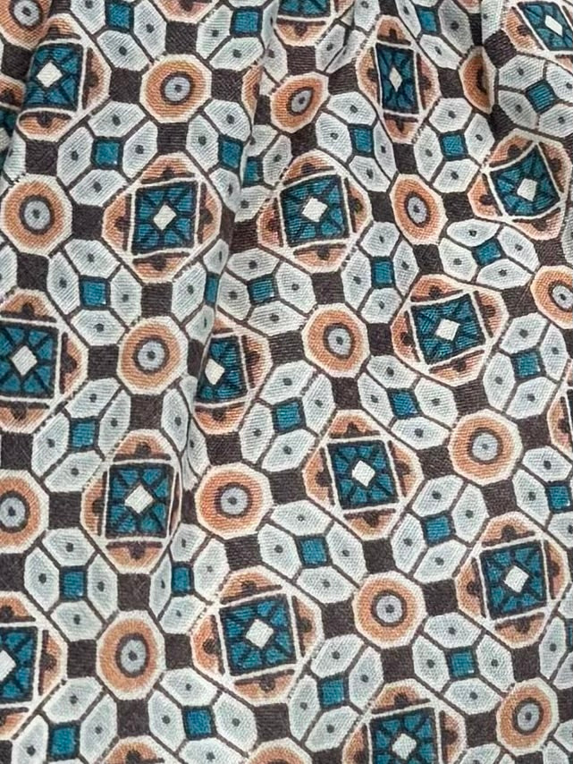 Vintage 1950s | Pattern Cotton Day Dress