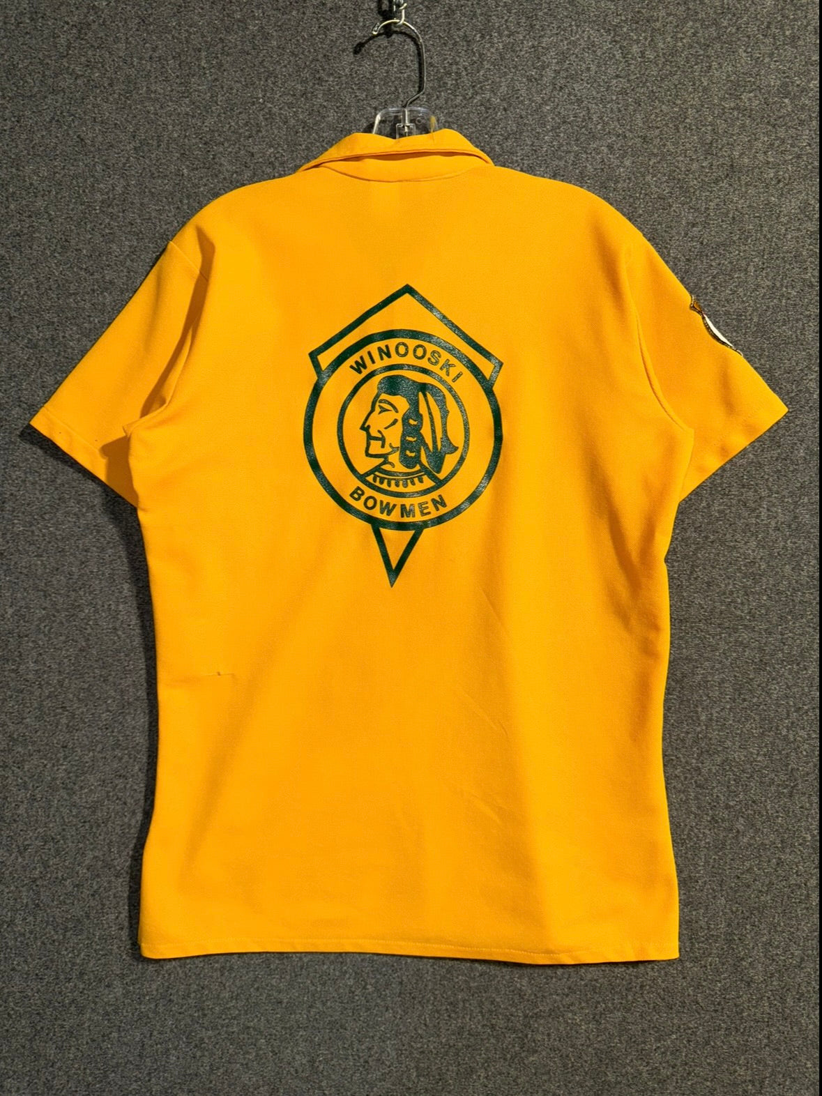 1970s | Yellow Dunbrook Winoski Bowmen Bowling Shirt