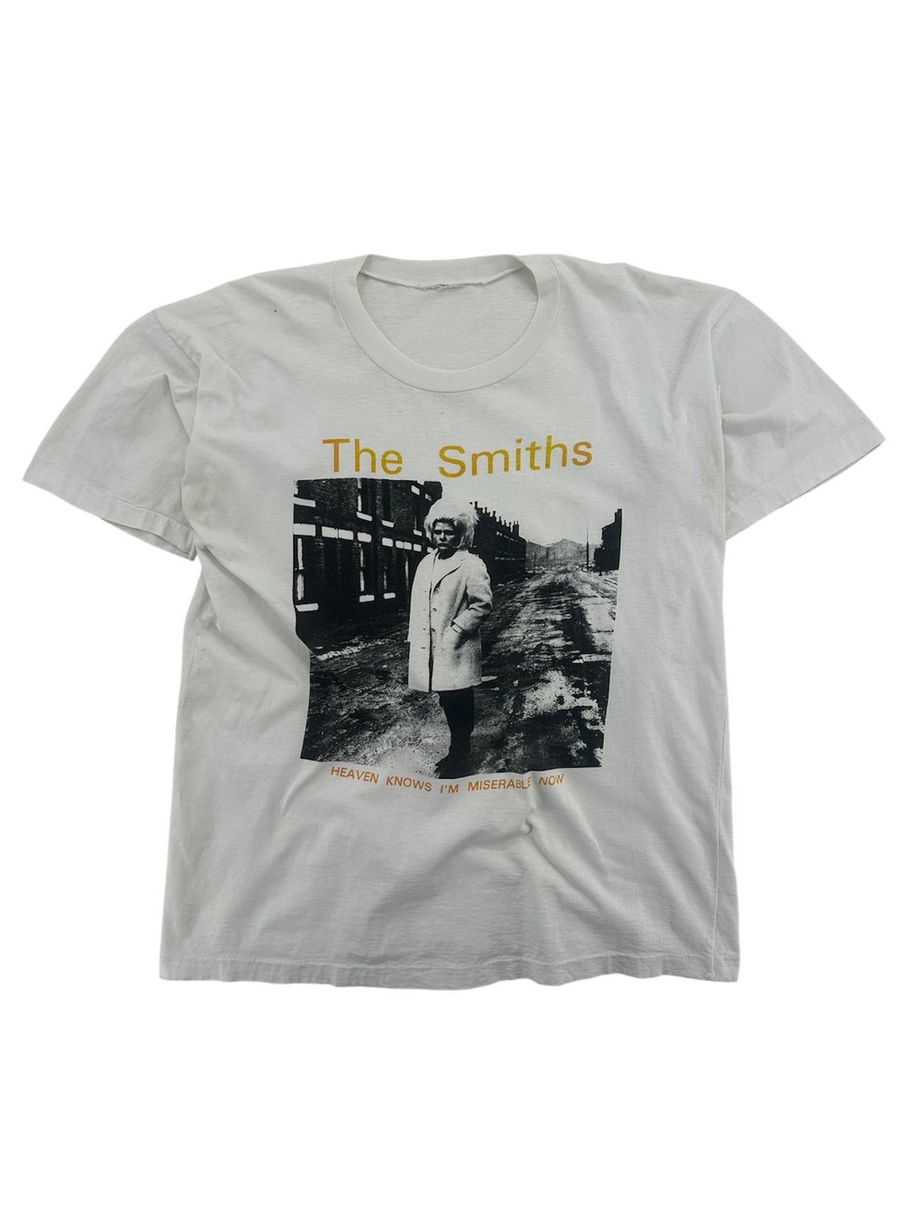 1980s The Smiths "Heaven Knows Im Miserable now" Euro T-shirt