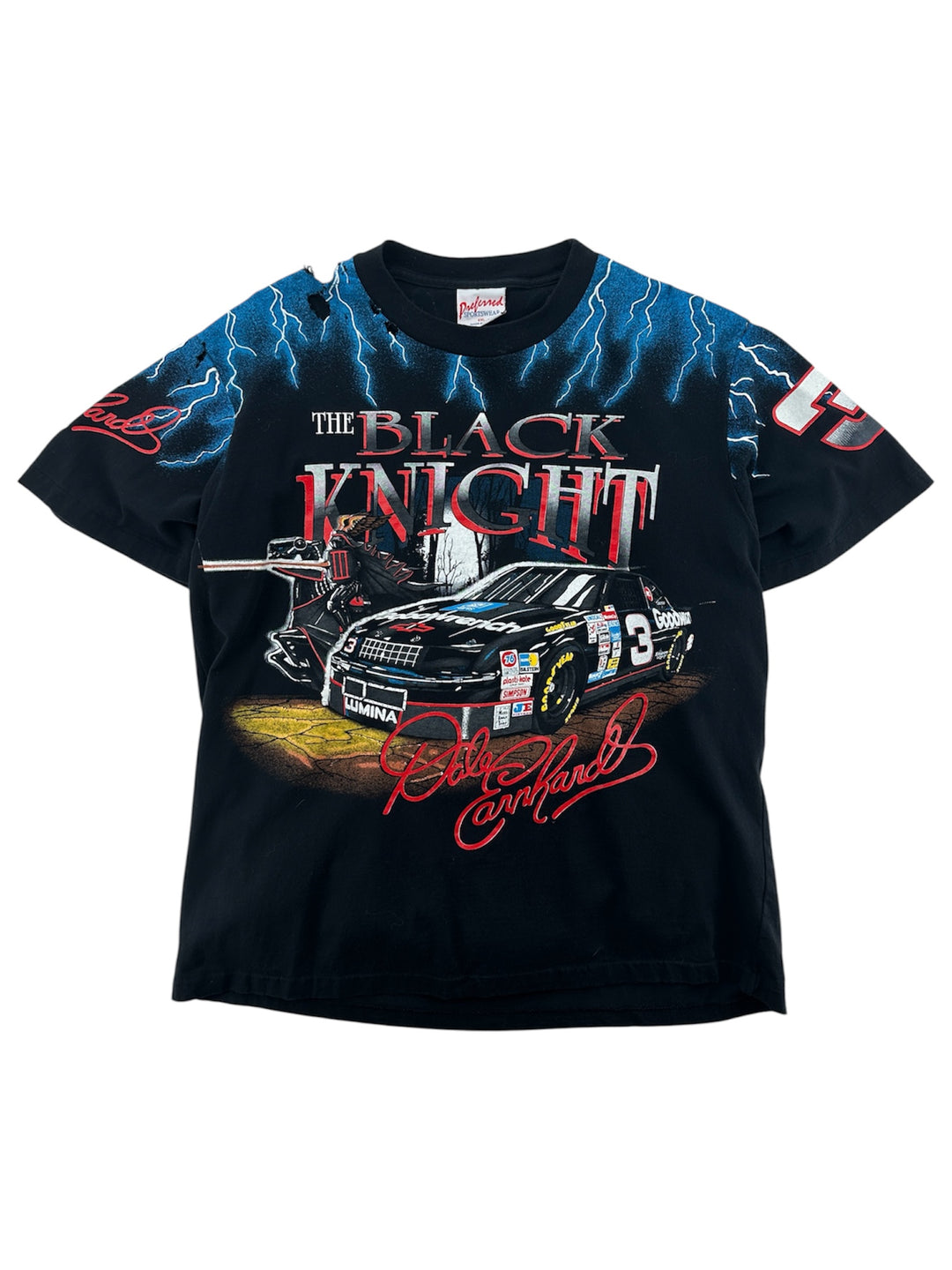 1990s Dale Earnhardt "The Black Knight" Nascar T-shirt