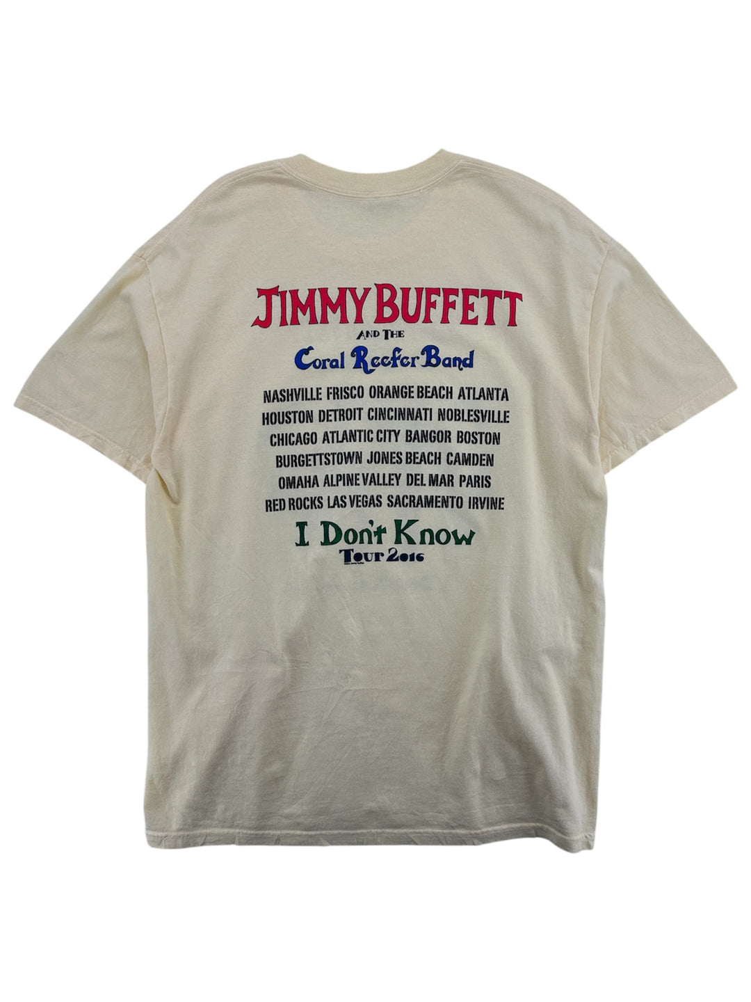 2016 Jimmy Buffet Tour T-shirt