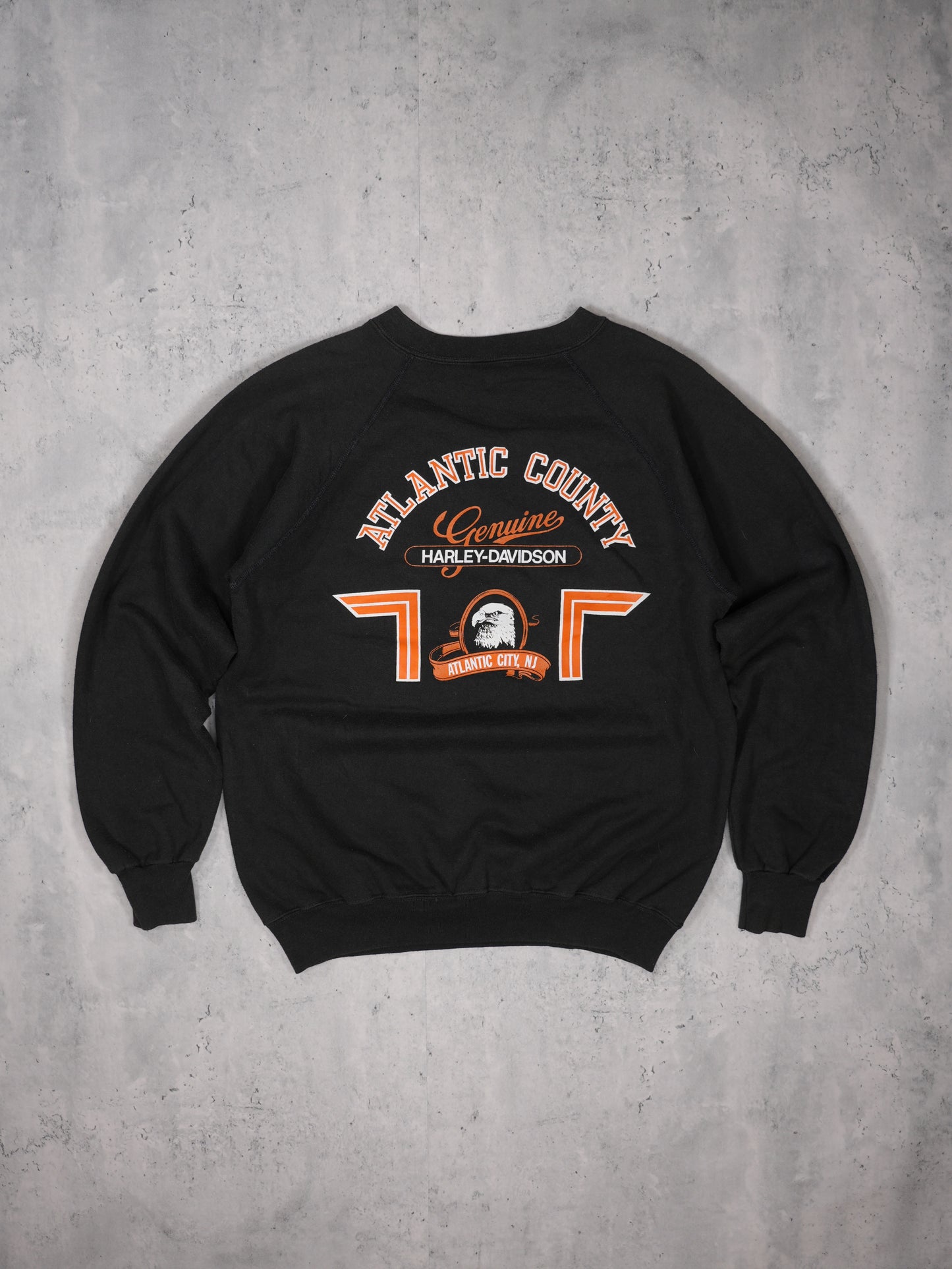 1986 - HARLEY DAVIDSON 3D EMBLEM CREWNECK SWEATSHIRT