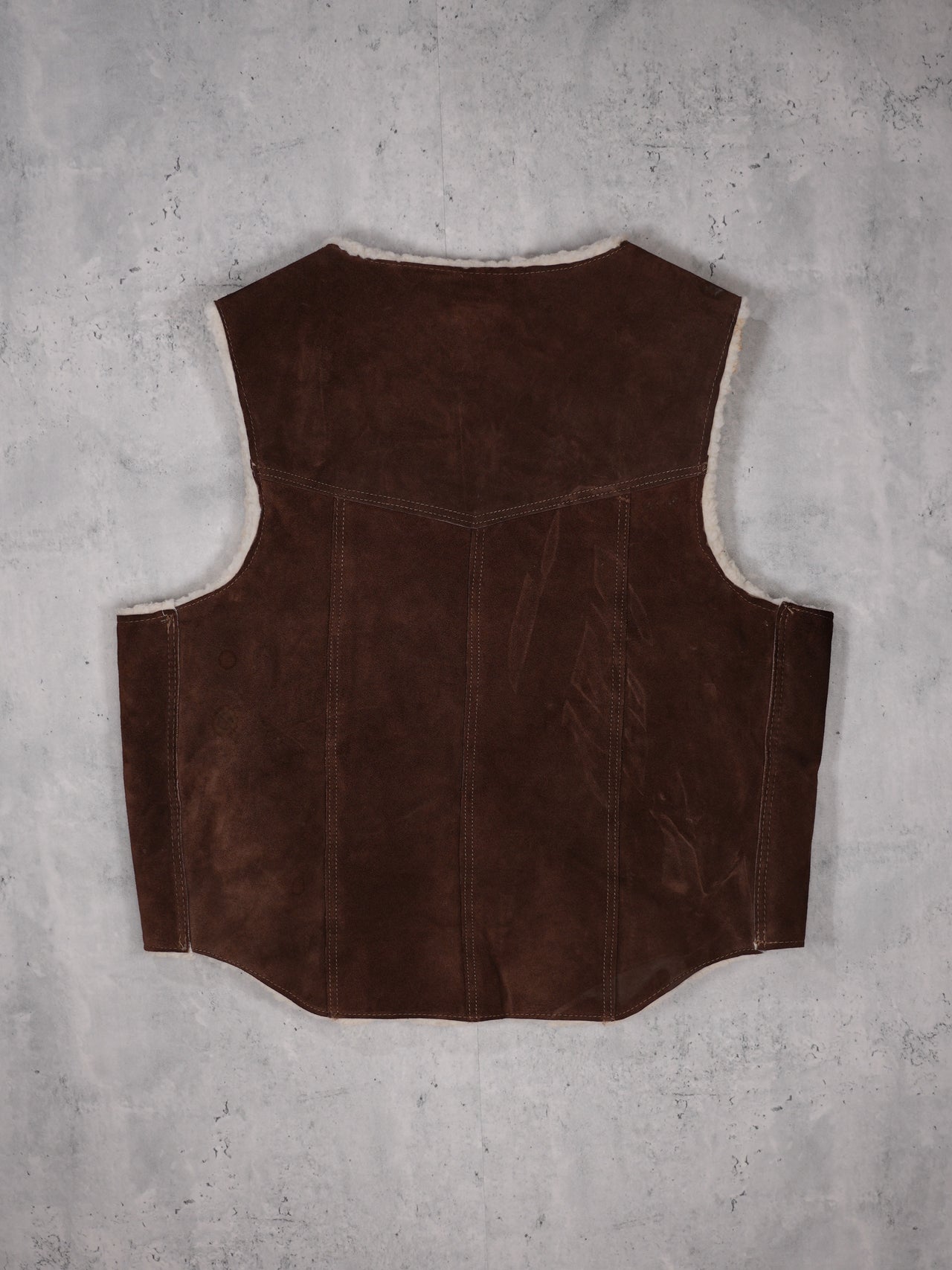 1980S - STEER BRAND SUEDE VEST