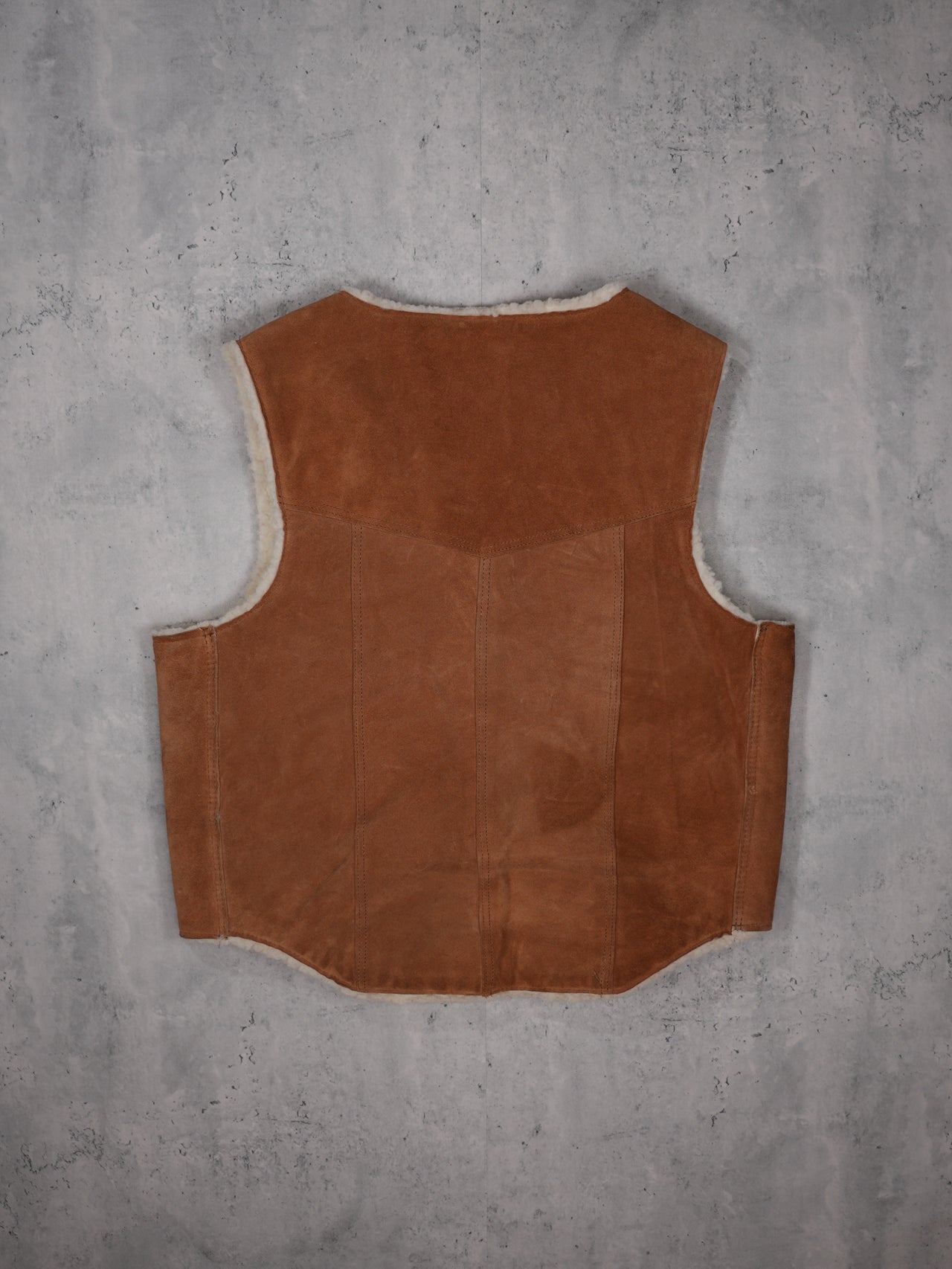 Vintage 1980s - Steer Brand Suede Vest