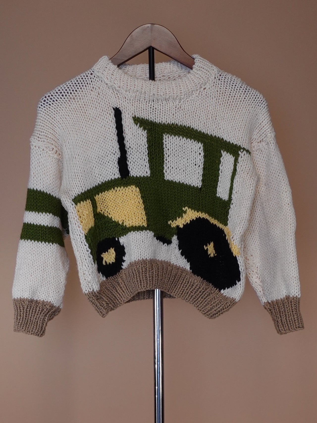 Vintage Handmade Petite John Deer Knit Sweater