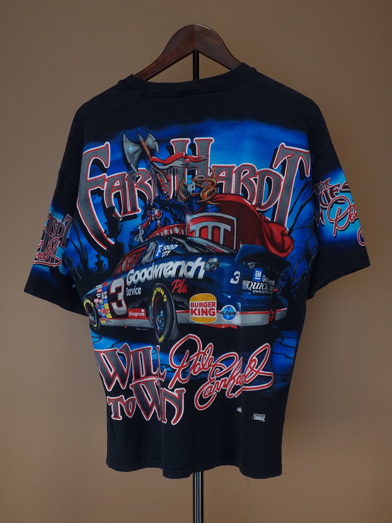 1990s - NASCAR Dale Earnhardt “the quest” All Over Print T-shirt