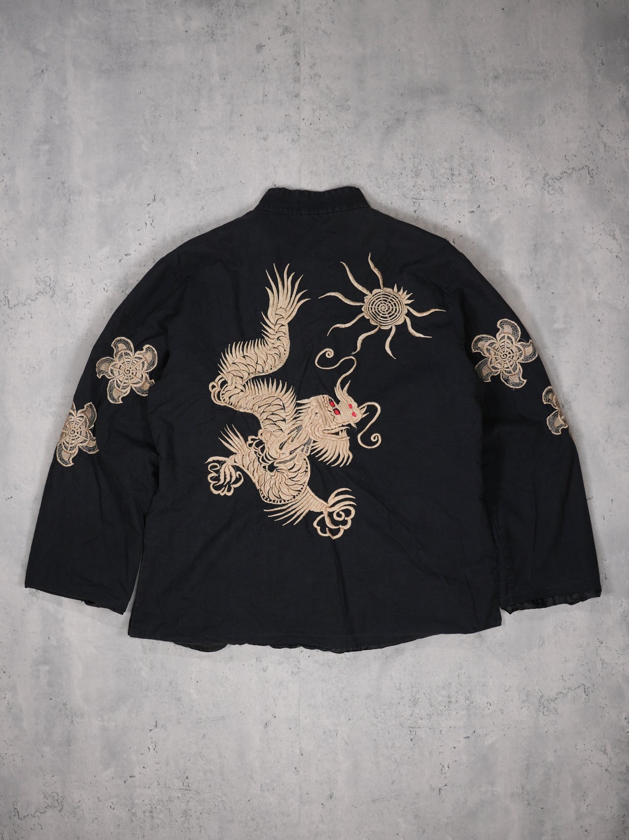 1950S/60S - "ASIAN DRAGON" QUILTED JACKET