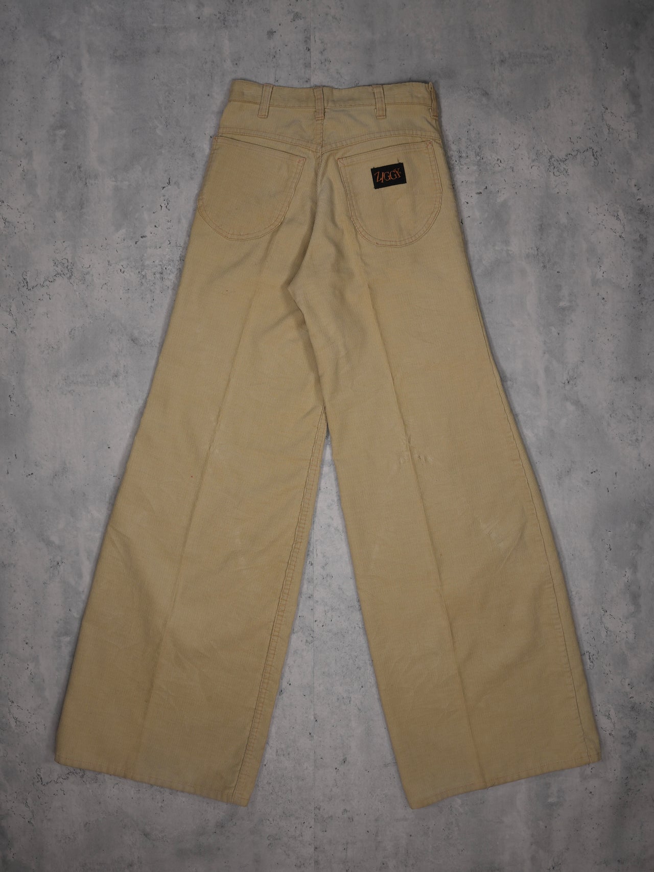 1970S - ZIGGY BRAND CORDUROY BELL BOTTOM TROUSERS
