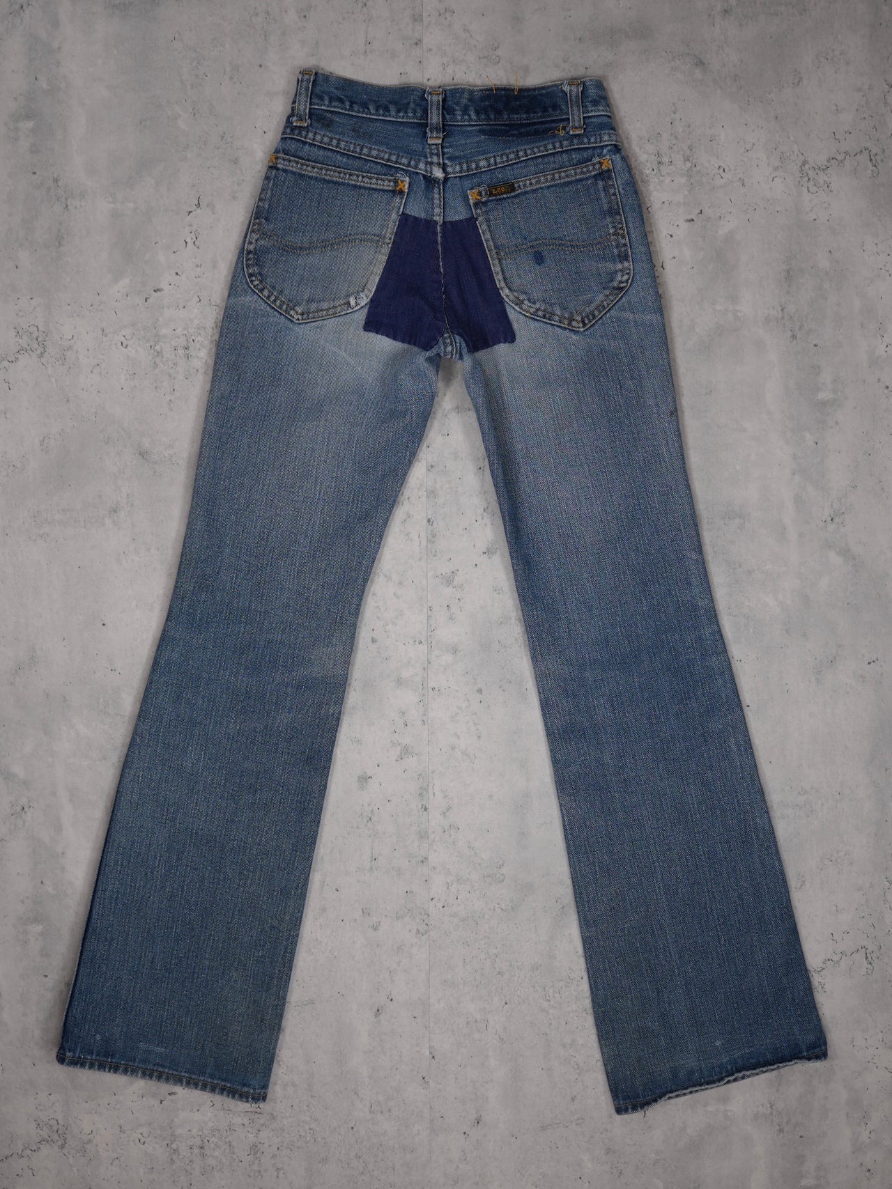 Vintage 1970s - Lee Rider Denim Flared Jeans